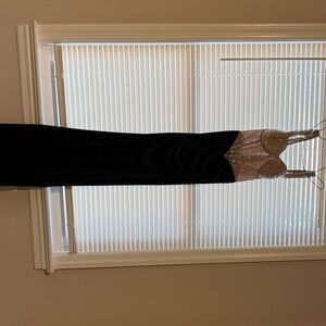 SHEIN Black and Gold Dress